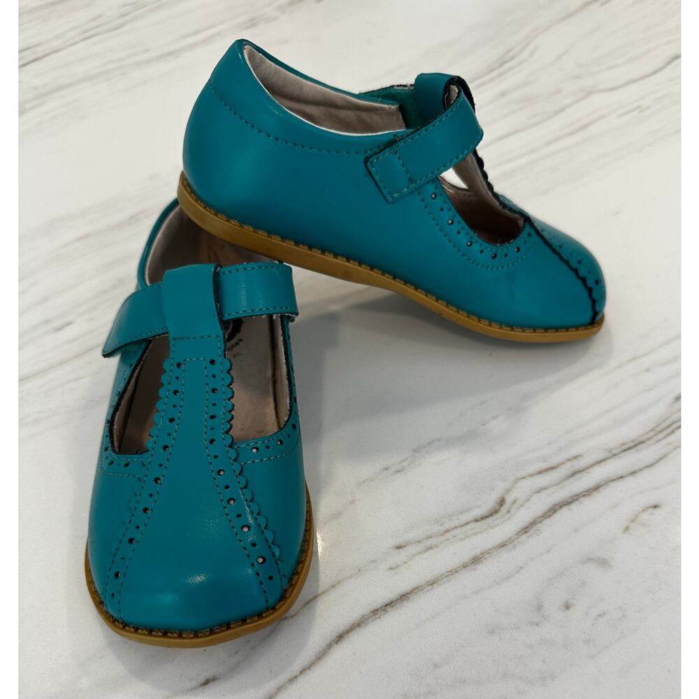 Livie & Luca Opry T-Strap Mary Jane Turquoise NWOT Girls Toddler 12 Adorable! - Picture 2 of 9